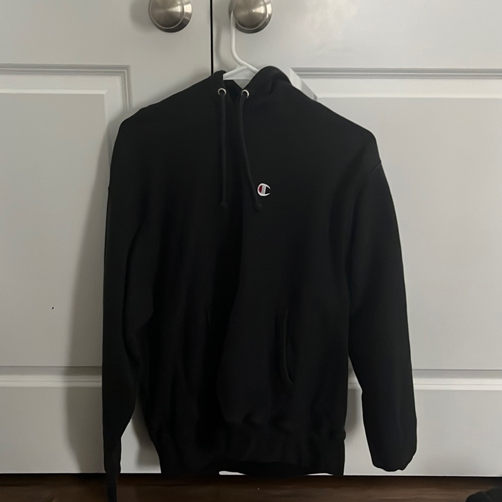 Black Large Men’s Champion Hoodie